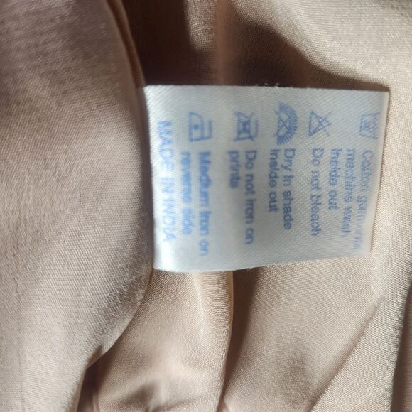 Whistles L Pink Floral Print Sleevless Lined SILK Ruffles Women’s Top Blouse - Picture 9 of 10